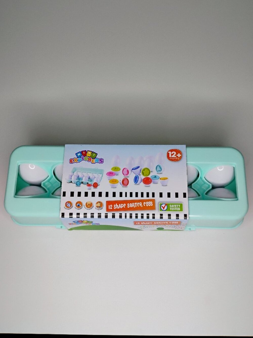 Mini Explorers ~ Matching Eggs 12 pcs Set Color & Shape Recognition Sorter